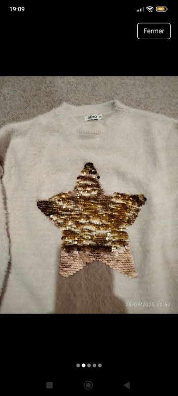 Pull pilou fille 10ans