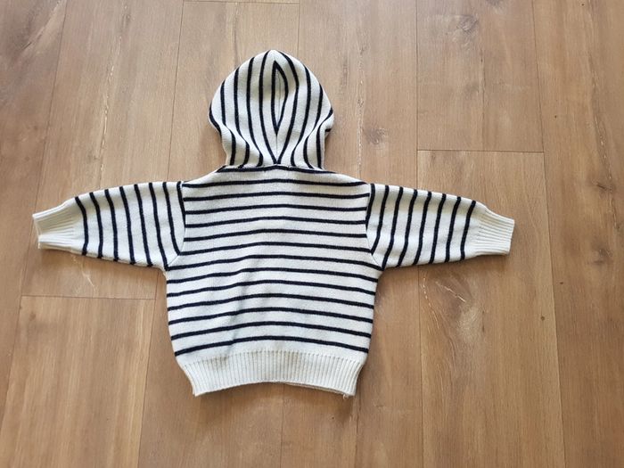 Pull marinière en laine de Mérinos - photo numéro 2