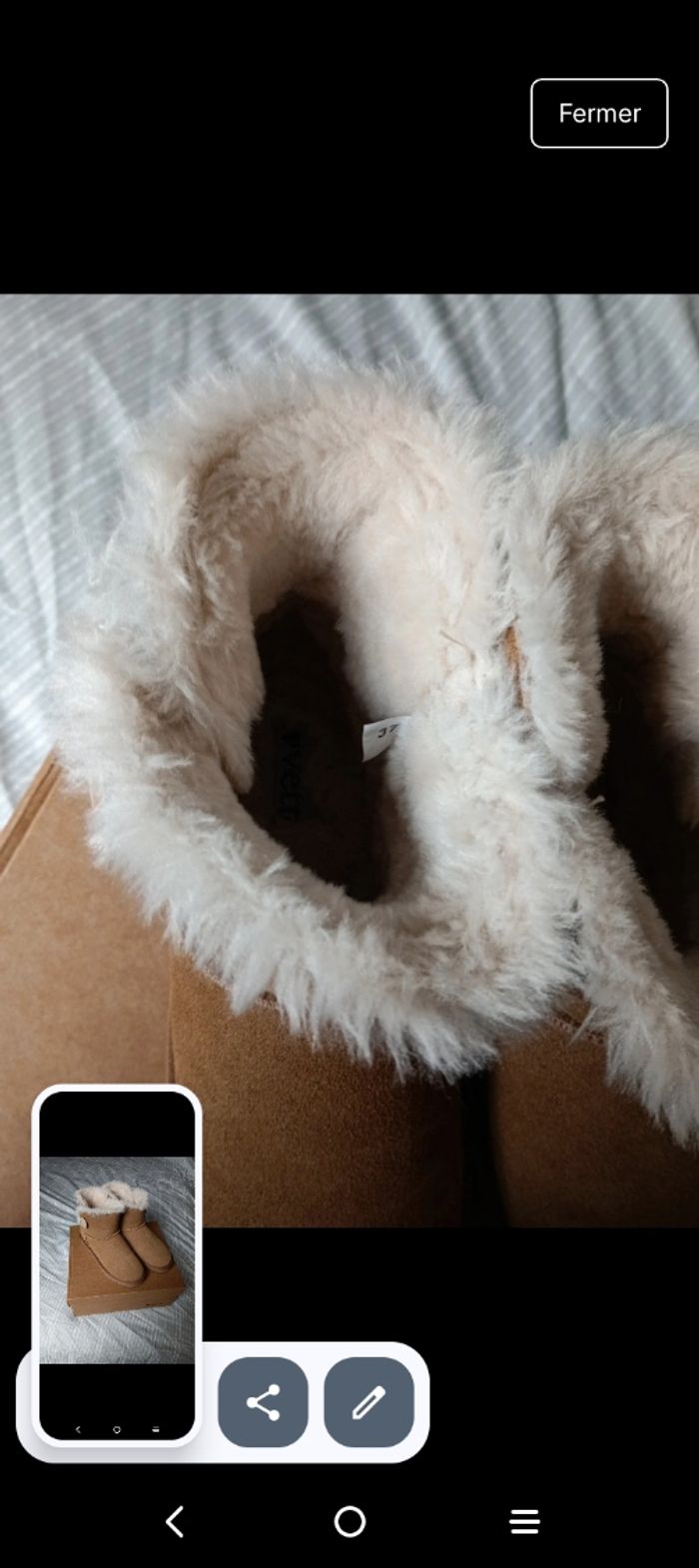Boots en mouton véritable P37 neuve - photo numéro 2