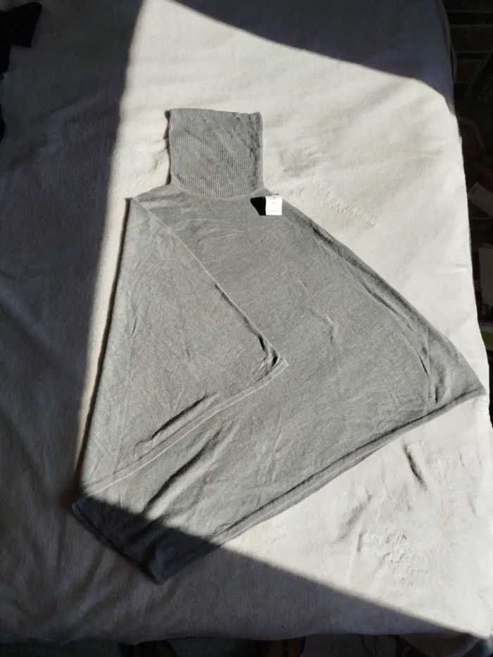 Poncho gris Tex taille unique