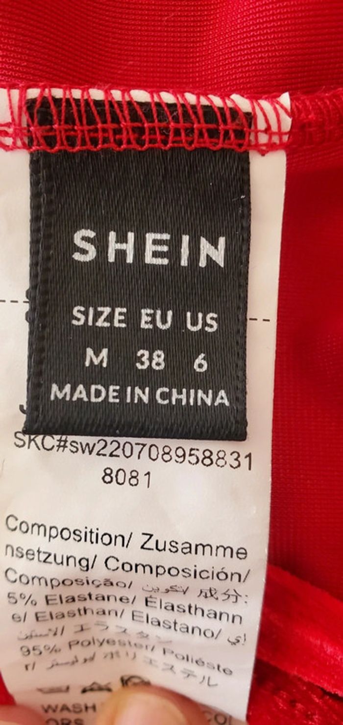 Robe rouge longue TM 38 shein neuve - photo numéro 5