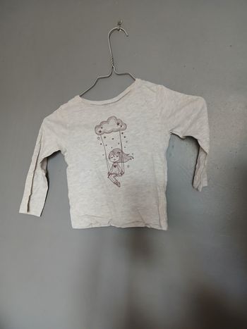 Tee-shirt fille manches longues 3ans