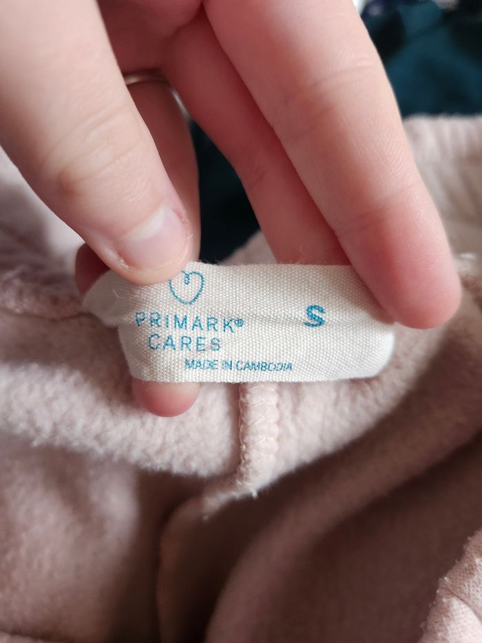 Jogging survêtement rose beige Primark taille S fourré - photo numéro 8