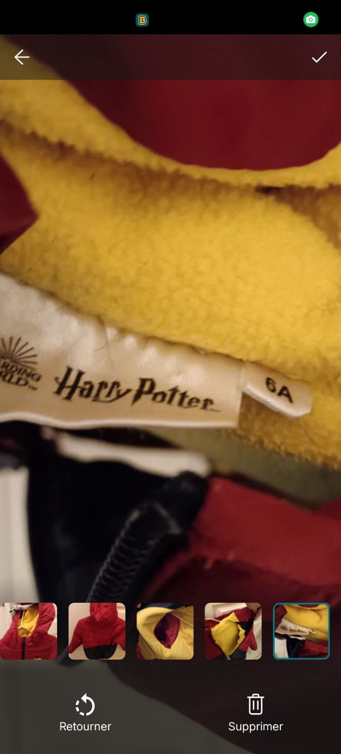Manteau Hiver imperméable Harry Potter 6 ans - photo numéro 5