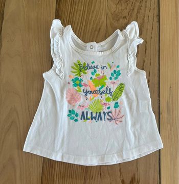 Tee-shirt flamants roses 6 mois – Orchestra