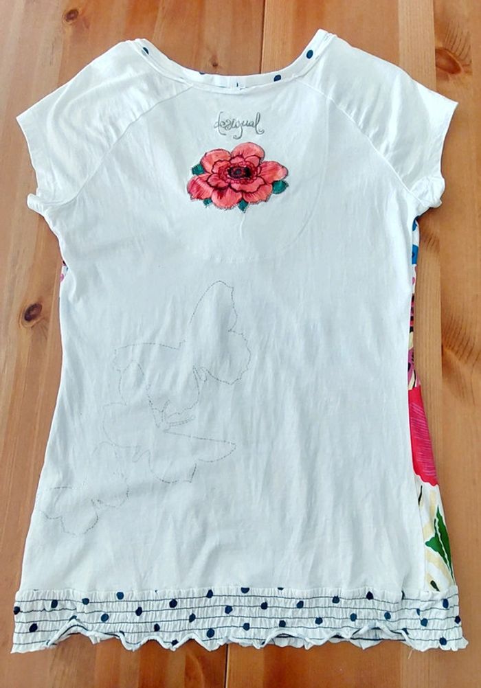 Très joli Top Desigual L blanc - photo numéro 3