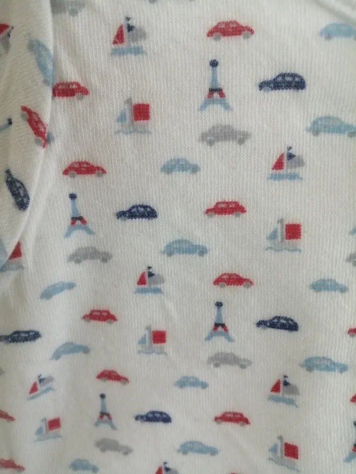 Brassière petit bateau blanc rouge - photo numéro 5