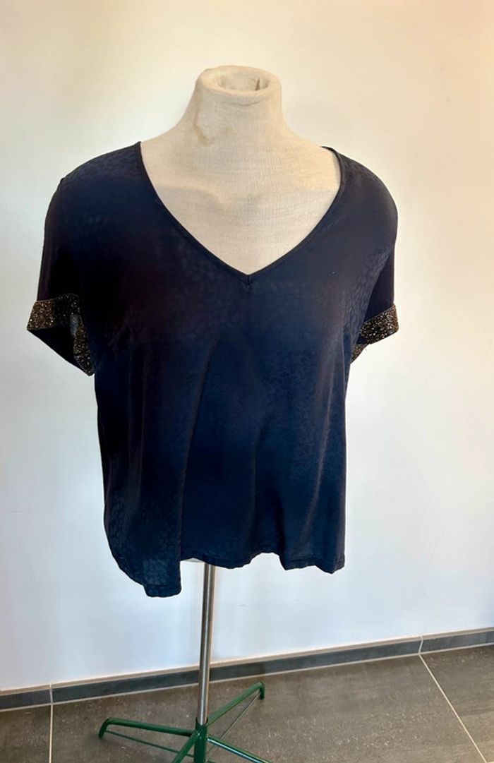 Magnifique blouse bleue Charlise 38 - photo numéro 3