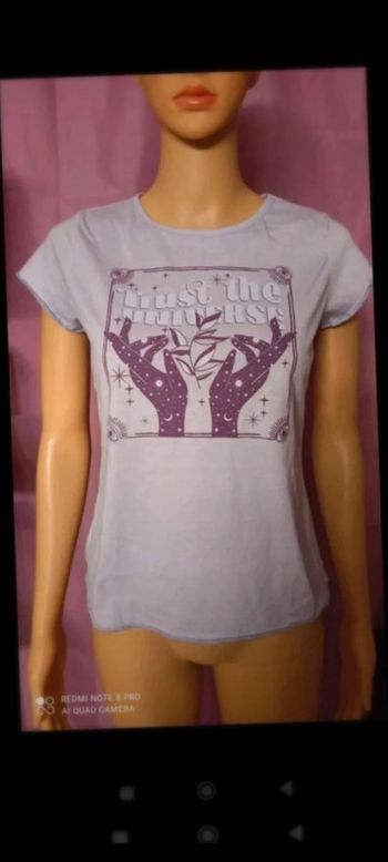 Tee  shirt  lilas  taille xs