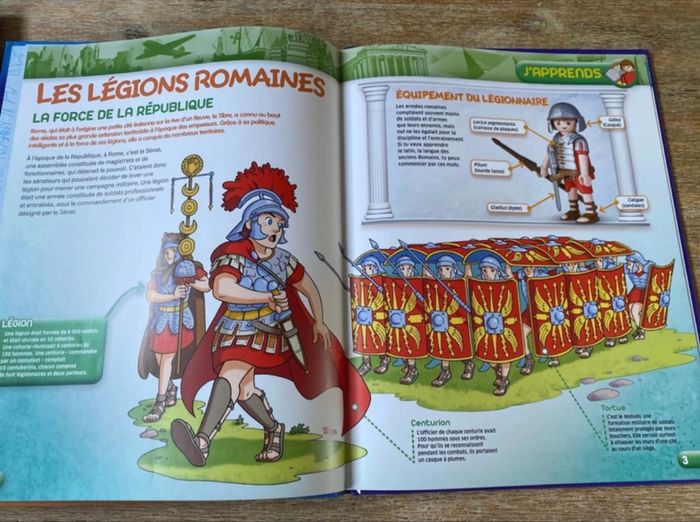 Livre avec figurine playmobil romain - photo numéro 3