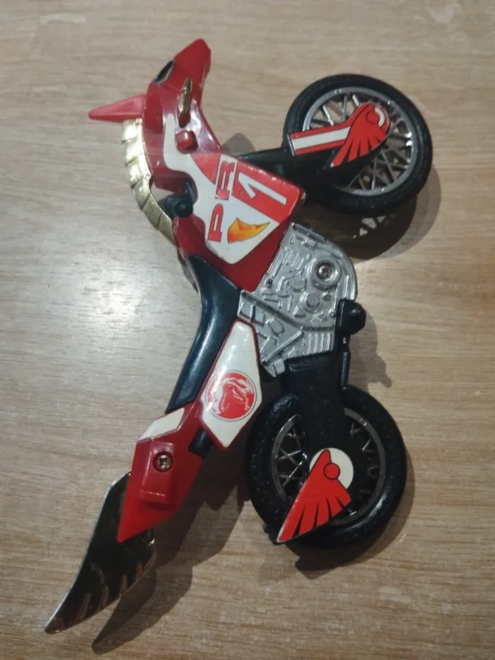 Moto mighty morphin power rangers rouge red 1994 bandai - photo numéro 2