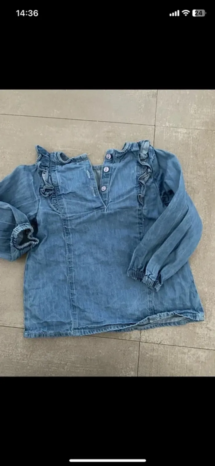 Blouse jean - photo numéro 3