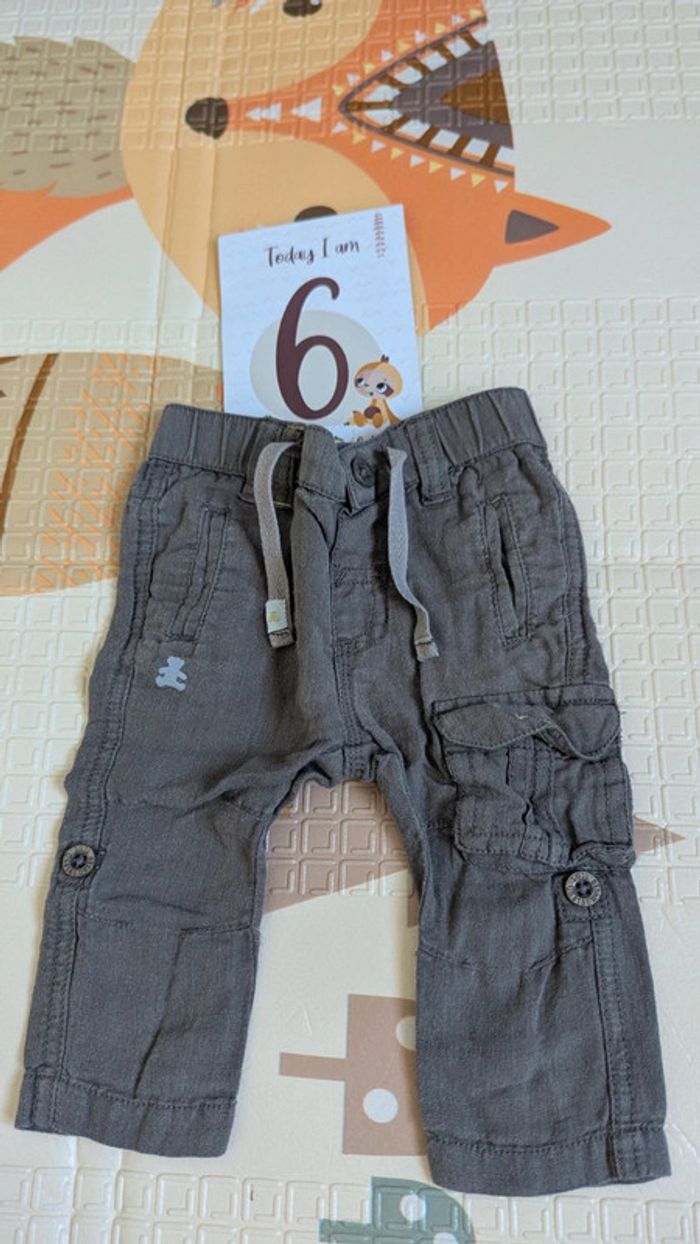 Pantalon léger en lin 6 mois