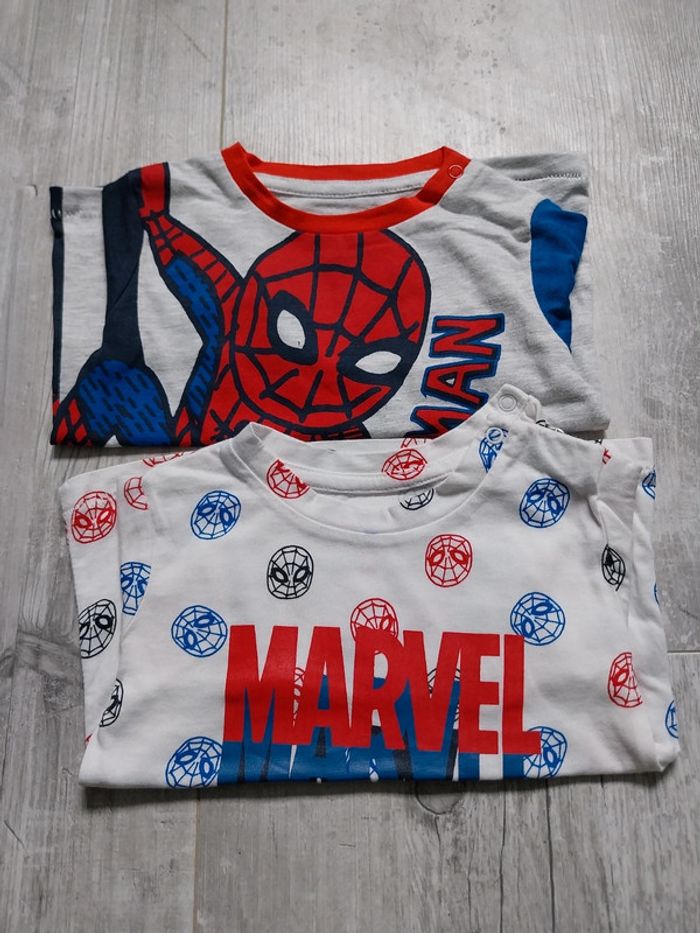 Tee shirt ML 6 mois marvel