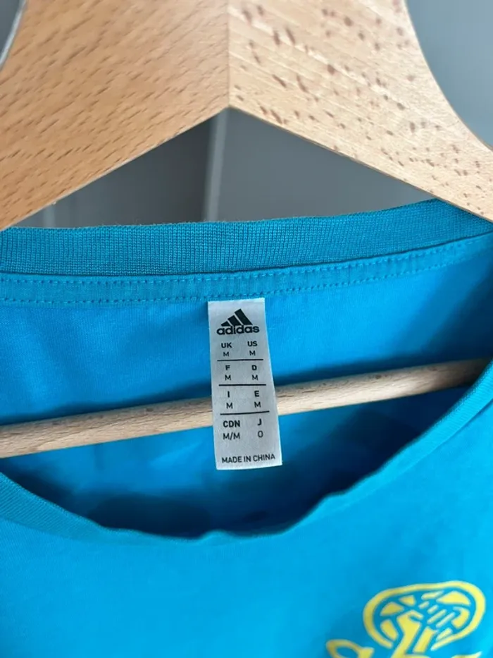Tee-shirts adidas ABC basket Bleu - photo numéro 4