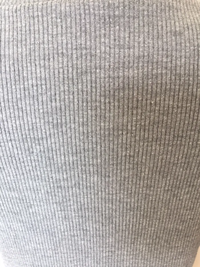 Petit pull gris côtelé vintage - photo numéro 3