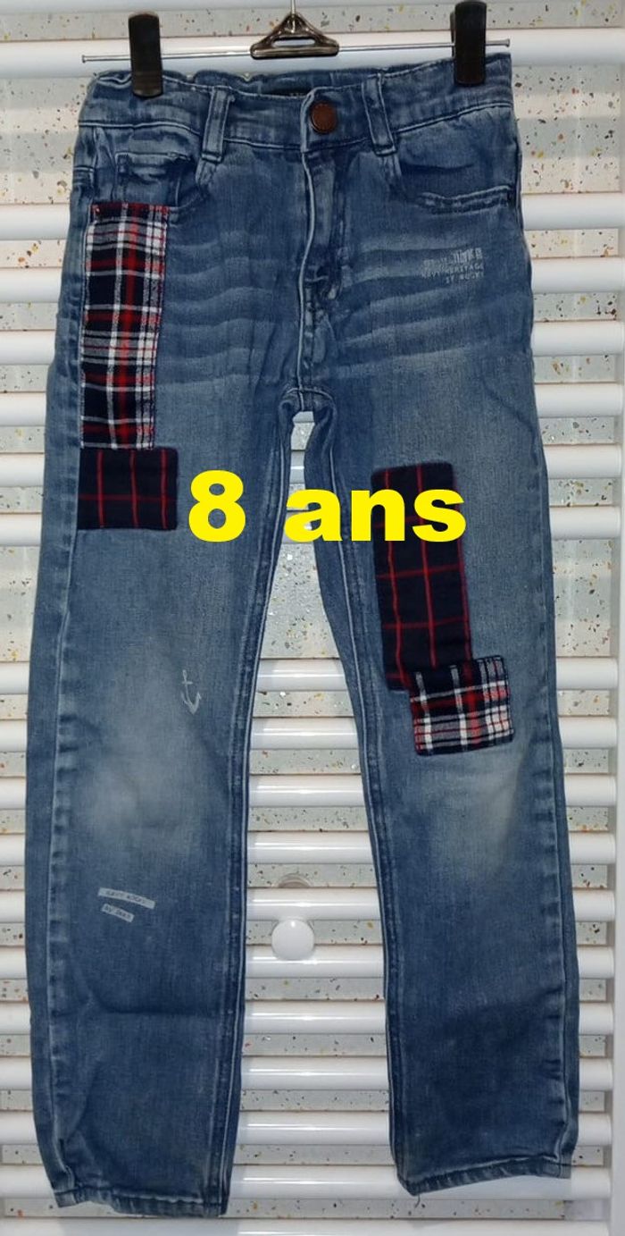 Jeans patchwork IKKS Taille 8 ans