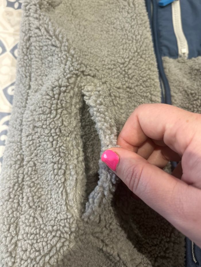 Veste chaude avec poches 5 ans grise et bleu marine - photo numéro 3