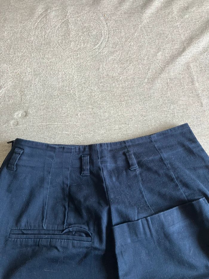 Jupe droite bleu marine avec poches – H&M – Taille XS - photo numéro 3
