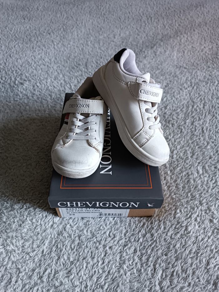 Baskets Chevignon – Pointure 25 – Blanc/Marine/Rouge - photo numéro 2