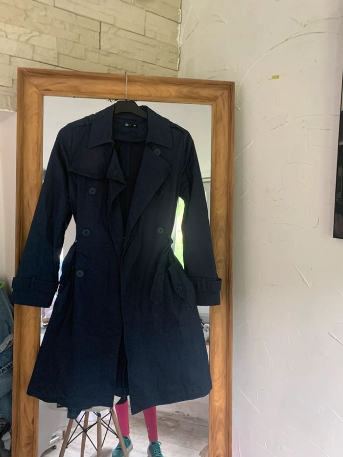 Trench coat Tex bleu marine taille 36