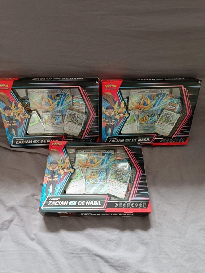 Coffret Zacian EX de Nabil Mars 2025 EV09 neuf scellé