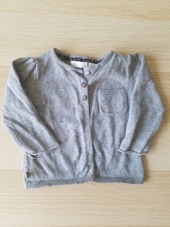 Gilet fille 3 mois Obaïbi