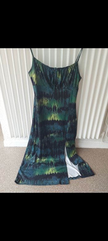 Robe droite verte Shein