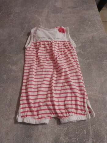 Combishort bébé fille 12 mois