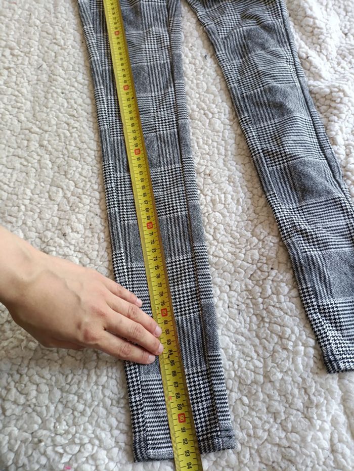 NEUF Legging motif pied-de-poule noir et blanc T34 - photo numéro 7