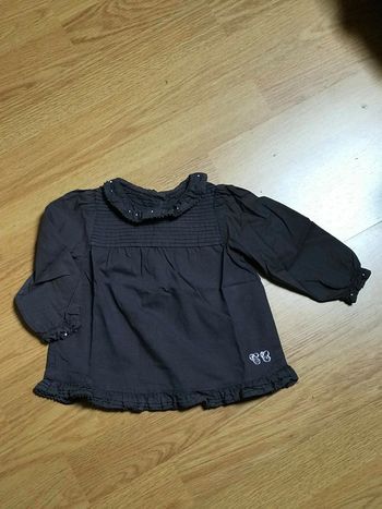 Blouse tartine et chocolat, 6 mois