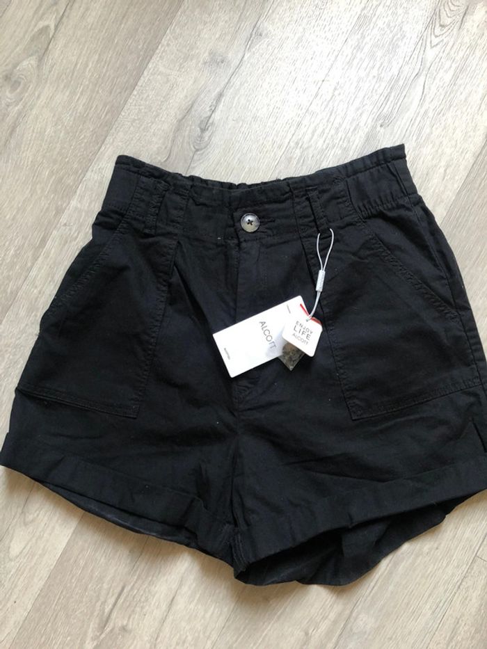 Short noir Alcotest taille XS taille haute