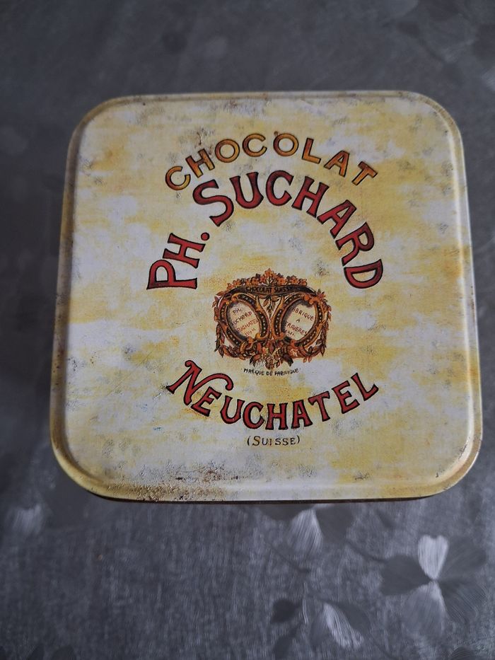 Boîte métal vintage ( chocolat Suchard) - photo numéro 5