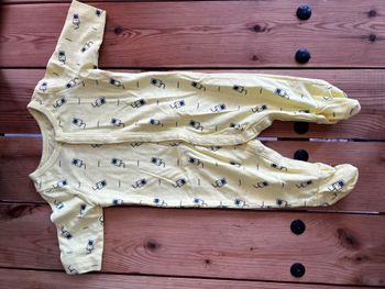 Pyjama d'été 0 mois jaune