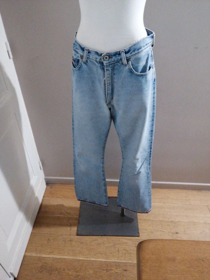 Jean taille haute à jambes larges Taille 38 - photo numéro 3