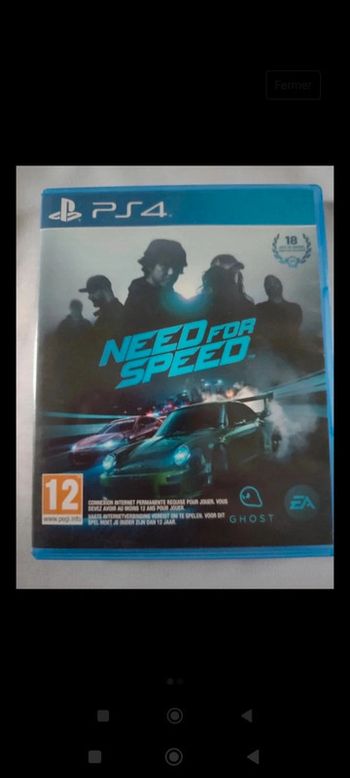 Jeu PS4 Need for speed