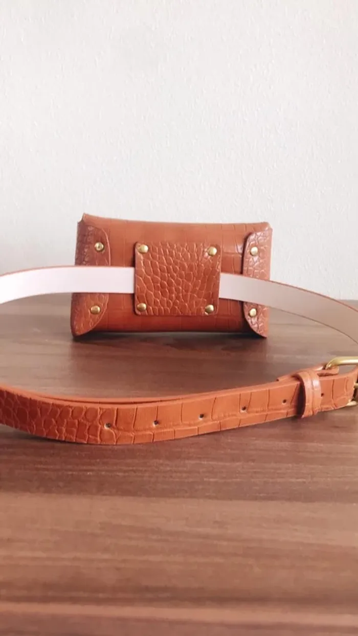 Sac ceinture marron clair - photo numéro 4