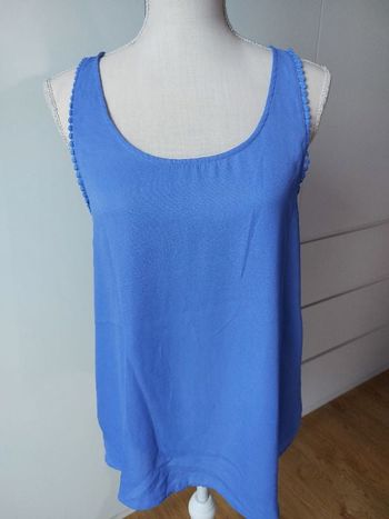 Débardeur bi matière détail epaules