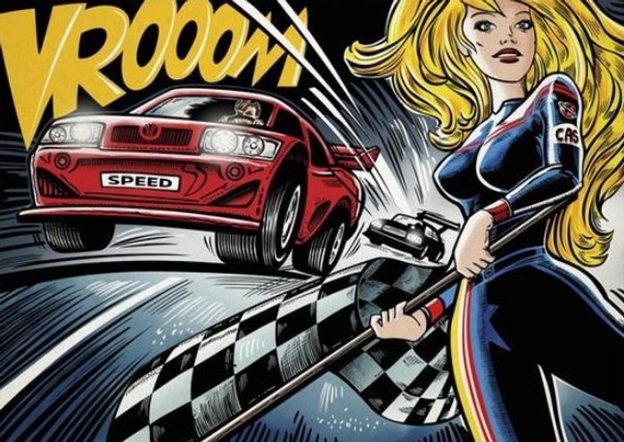 DINO PUZZLE POP ART RACE COURSE 1000 PIECES 532724 - photo numéro 2