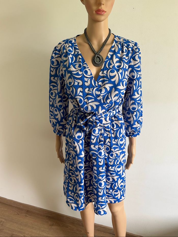 Robe bleue et blanche neuve Morgan taille 42 (valeur 80€)