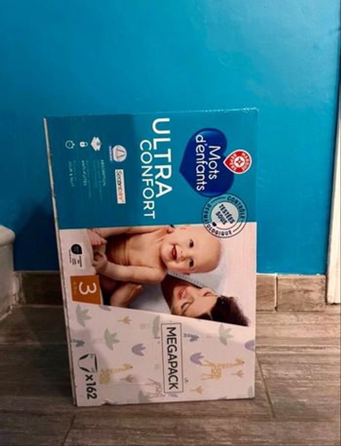 Cartons Megapack Couches Mot d’Enfants T3 + 63 couches