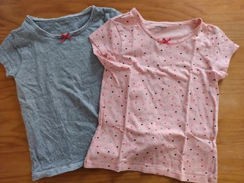 Lot 2 maillots de corps verbaudet fille 5 ans