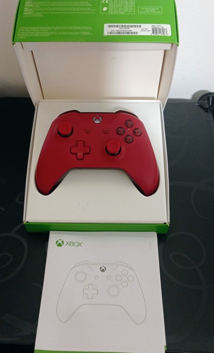 😍 manette Rouge Xbox one sx séries xs et pc en boîte - photo numéro 6