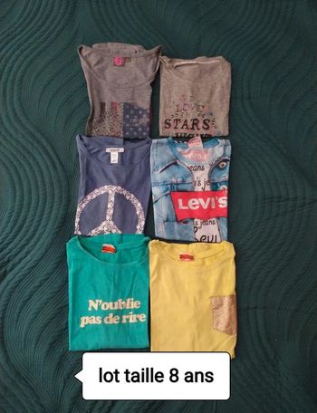 Lot vêtements fille 8 ans
