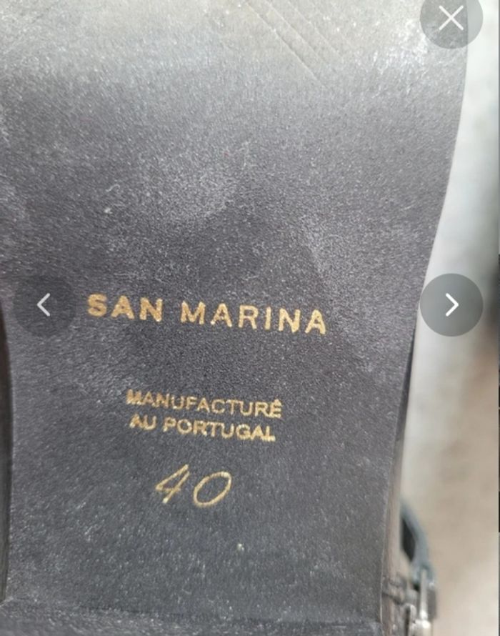 Boots Zara 40 cuir - photo numéro 3