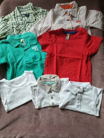 Lot de 7 vêtements garçon - Taille 9 mois.  