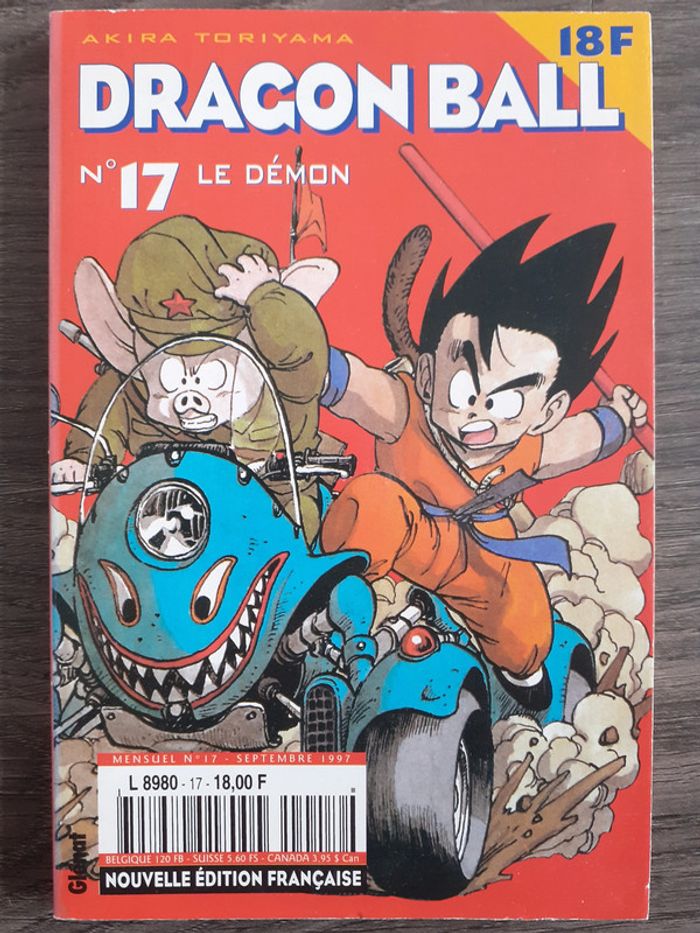 Mange dragonball dbz 18frs edtion rouge numéro 17