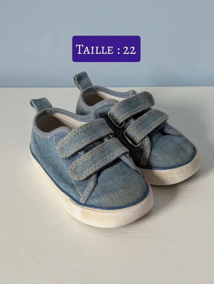 Basket a scratch effet jeans H&M 22