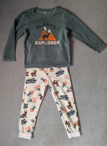 Pyjama velours hiver | 4 ans