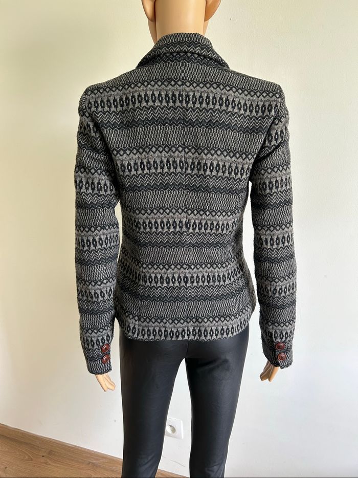Veste courte grise et noire Esprit taille XS bon état - photo numéro 5